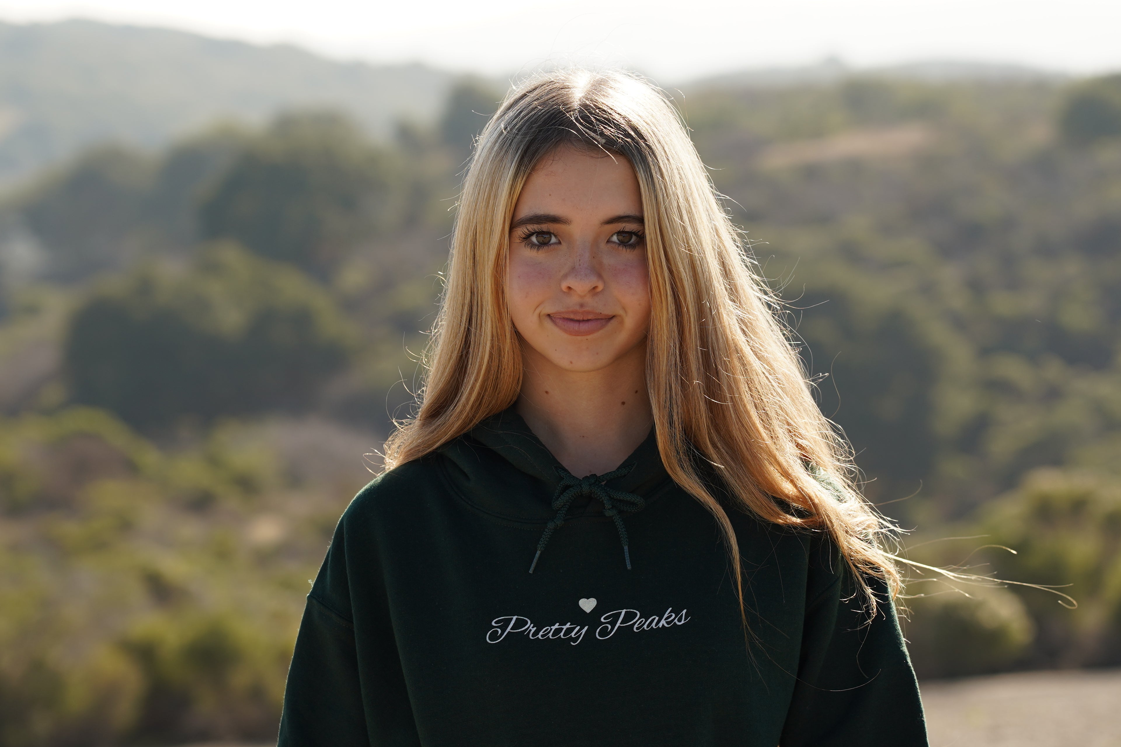 The Privilege of Being Here Hoodie in Forest Green | Pretty Peaks