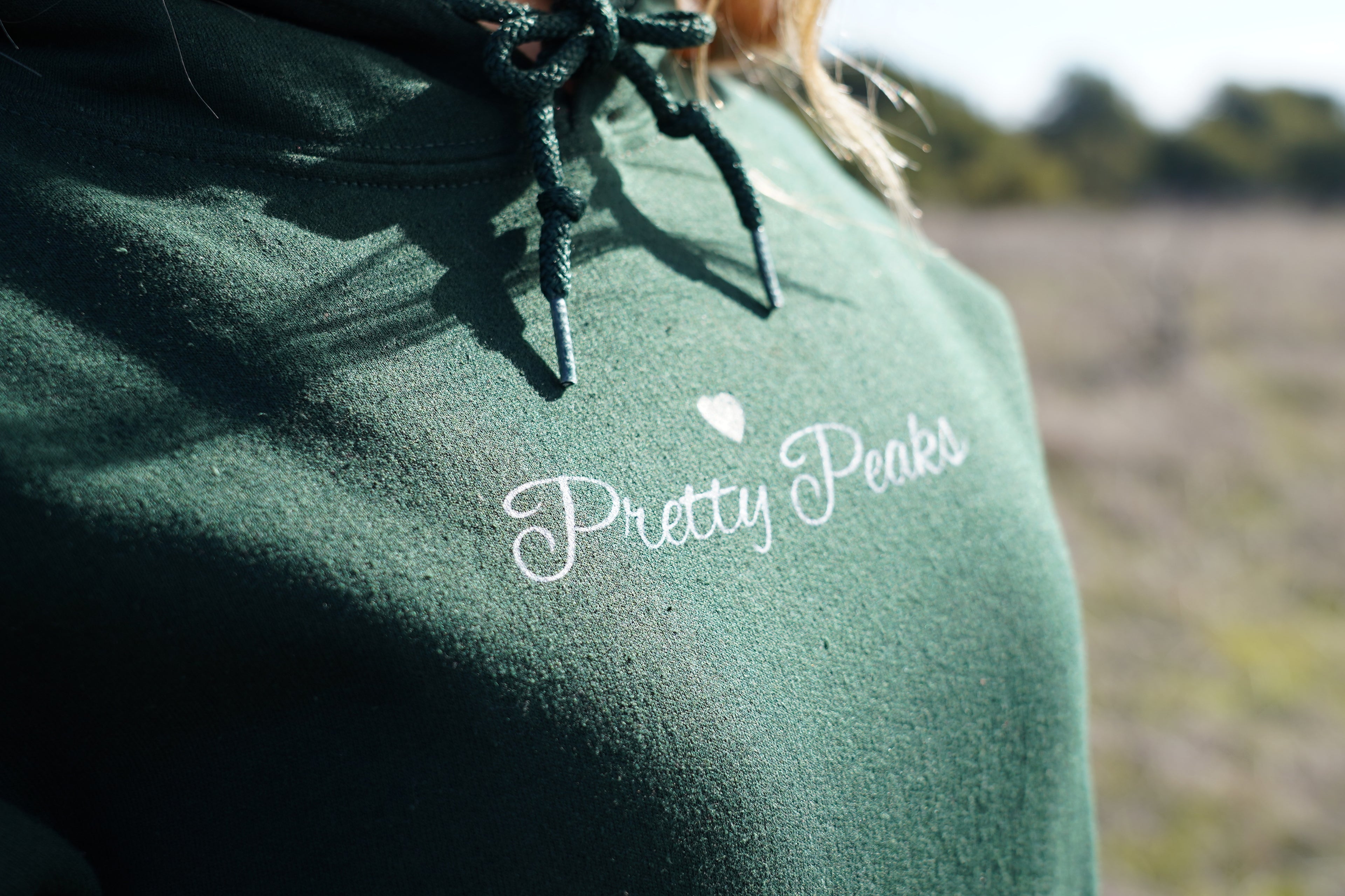 The Privilege of Being Here Hoodie in Forest Green | Pretty Peaks